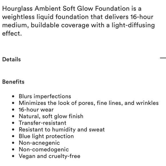 HOURGLASS Ambient Soft Glow Foundation - Picture 5 of 5